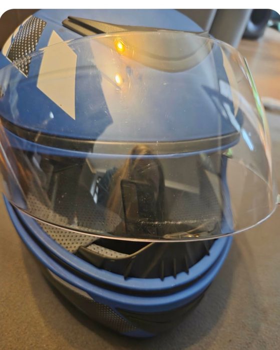Kask na motor  ,skuter niebieski