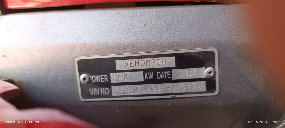 Мотоцикл Веном 200