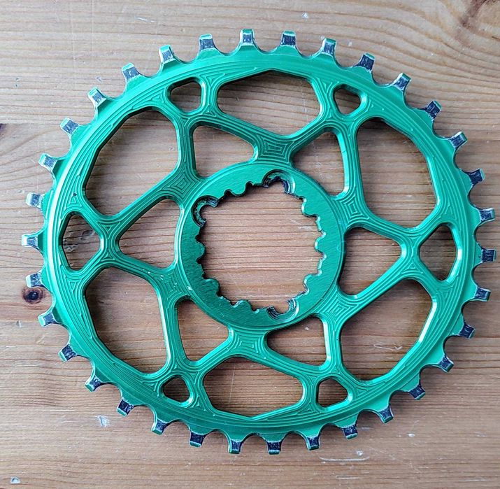 Zębatka Tryb AbsoluteBlack 34T Oval Sram DM 3-bolt Wwa