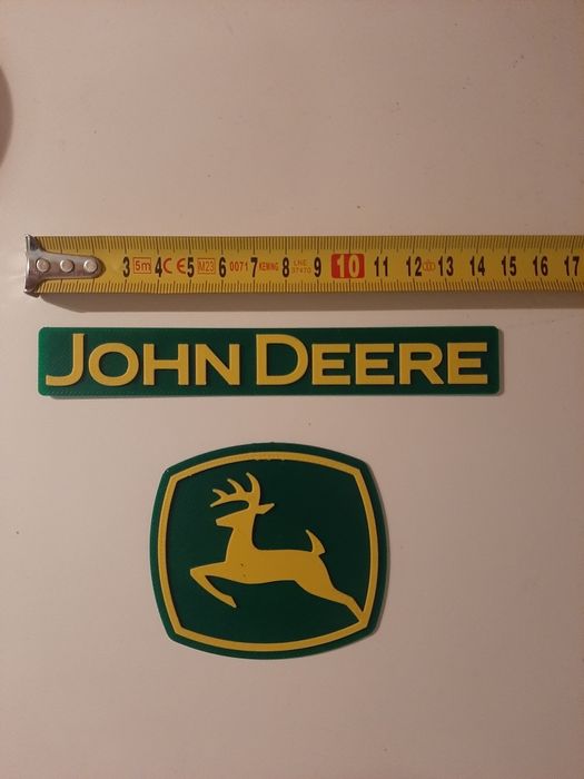 John Deere traktor tabliczka na tort ozdoba