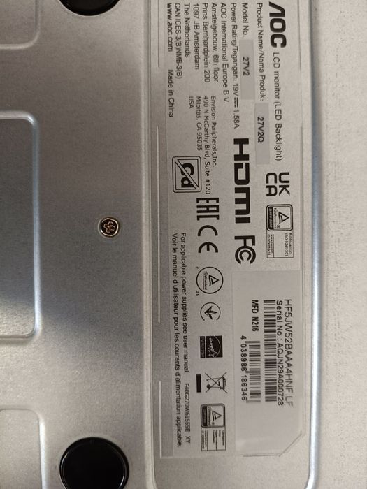 Монітор AOC 27V2Q