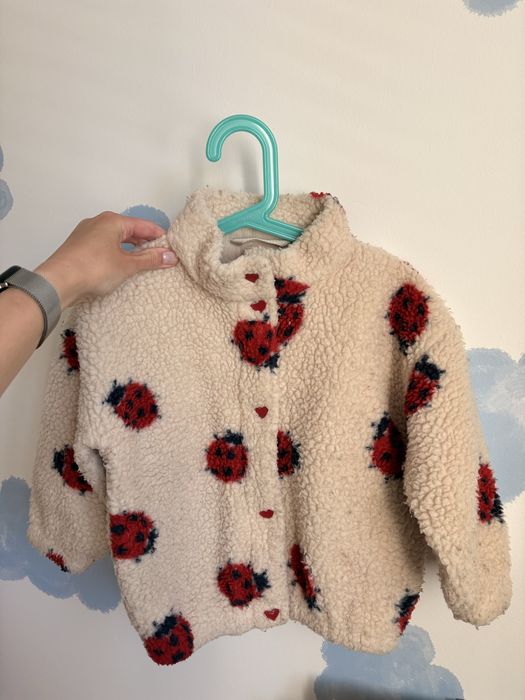 Konges slojd kurtka polarowa biedronki 98 3 lata ladybug teddy