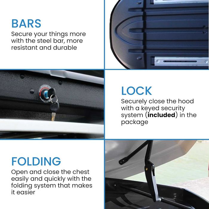 Nowy bagażnik samochodowy / dachowy / kufer / relingi / 480L /A3120!