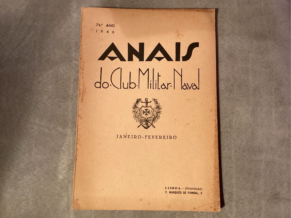 Livro Anais do Clube Militar Naval - Jan, Fev de 1946