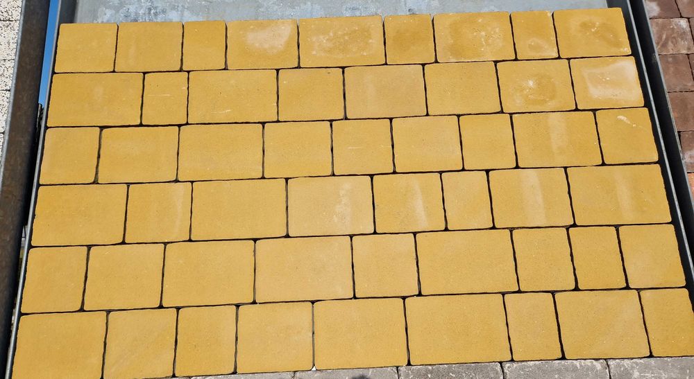 Kostka Brukowa Bergamo Piatto żółta Jadar Podjazd Chodnik Wyprzedaż
