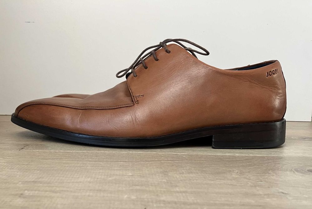 Joop buty męskie półbuty, skóra, brązowe roz. 44