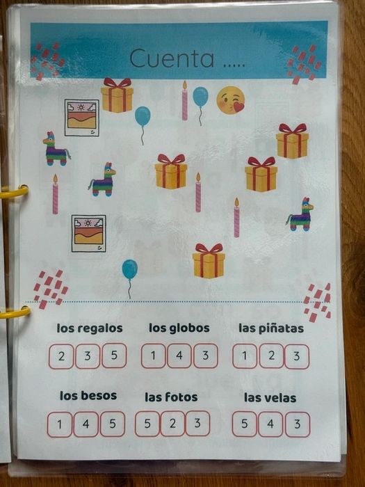 Cuaderno Mágico - zeszyt ćwiczeń o urodzinach po hiszpańsku