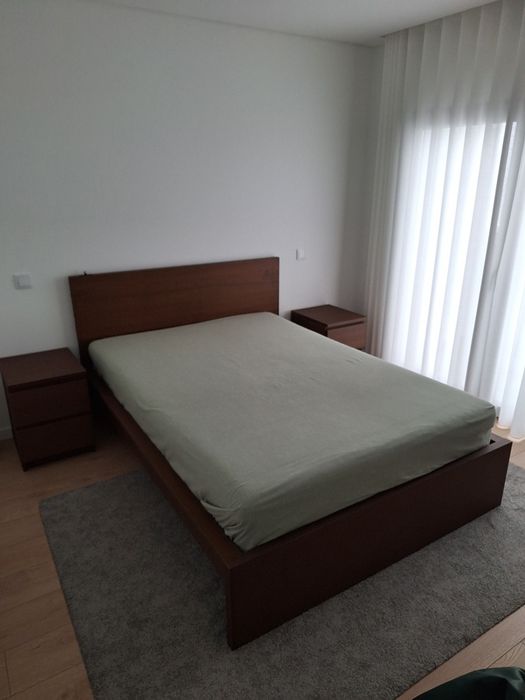 Conjunto quarto ikea MALM castanho