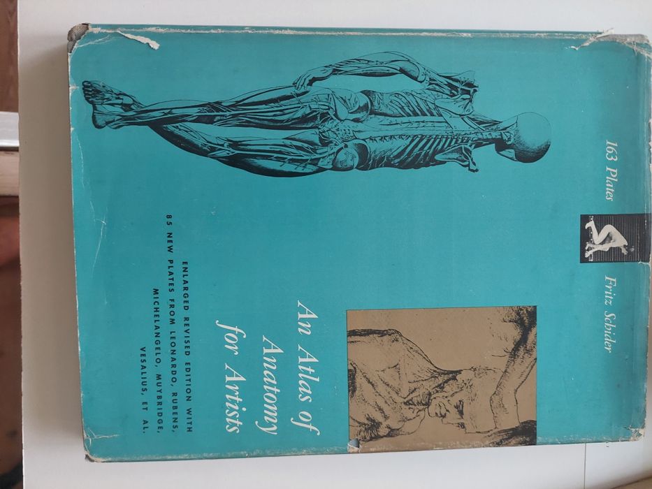 Livro an atlas of anatony for artists