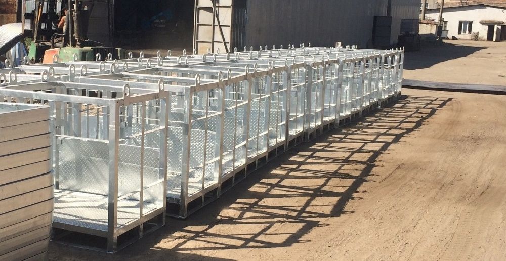 Металлические контейнеры для газовых баллонов (кассета, моноблок)