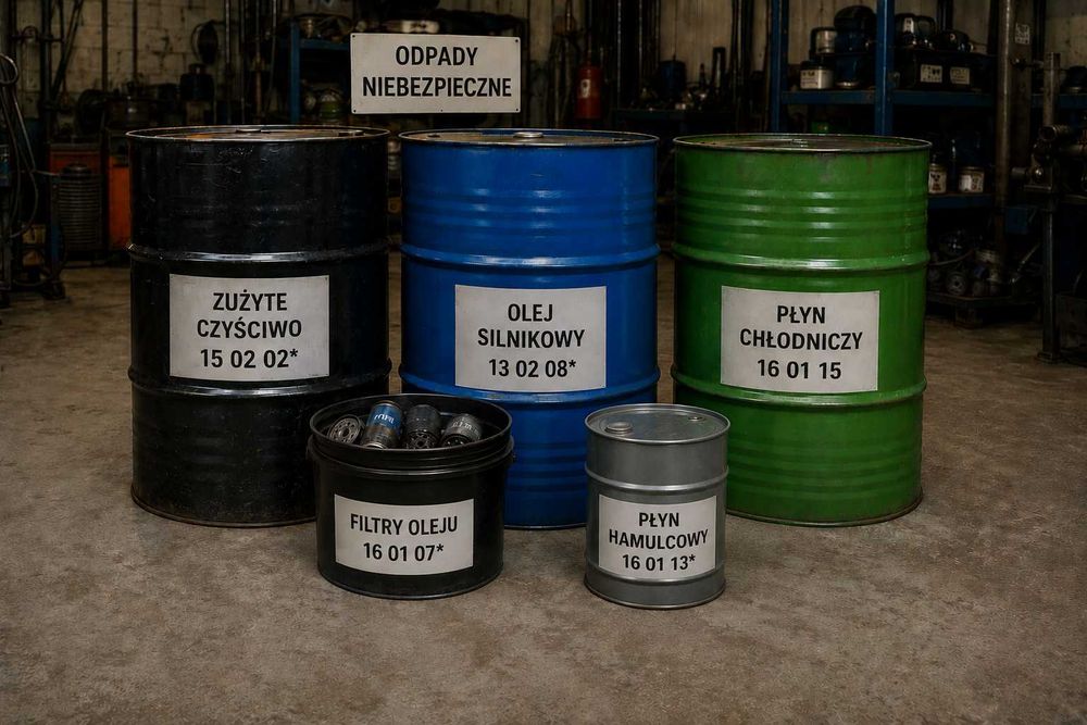 Skup przepracowanego oleju i akumulatorów