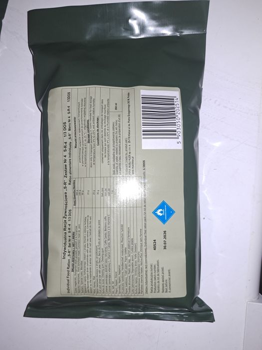 Indywidualna racja żywnościowa S-R-4