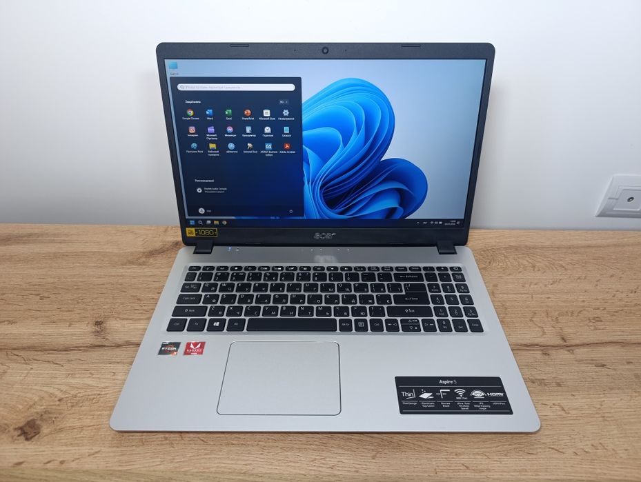 15'6 FHD IPS ноутбук Acer Aspire/AMD Ryzen 3 3200U/Vega 3 2GB/SSD 256