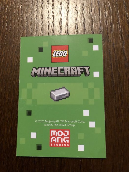 Karta Lego Minecraft seria 2 STEVE nr 11