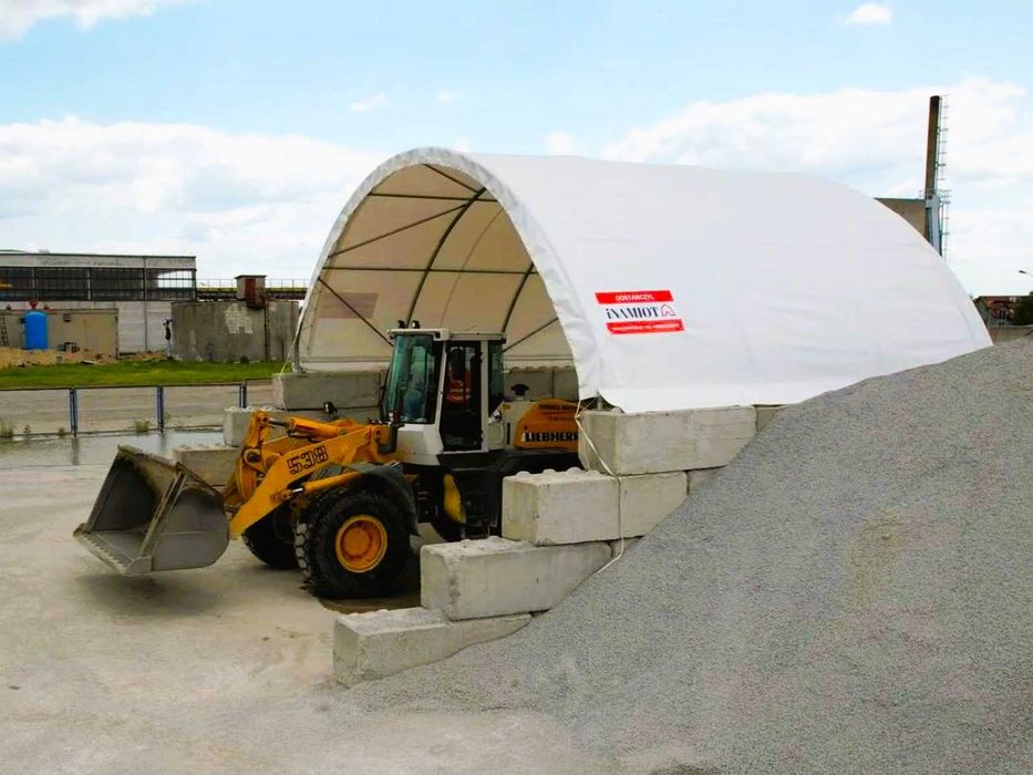 Zadaszenie Kontenerowe 8x6m Lato/ Zima (wiata tunelowa, magazyn)