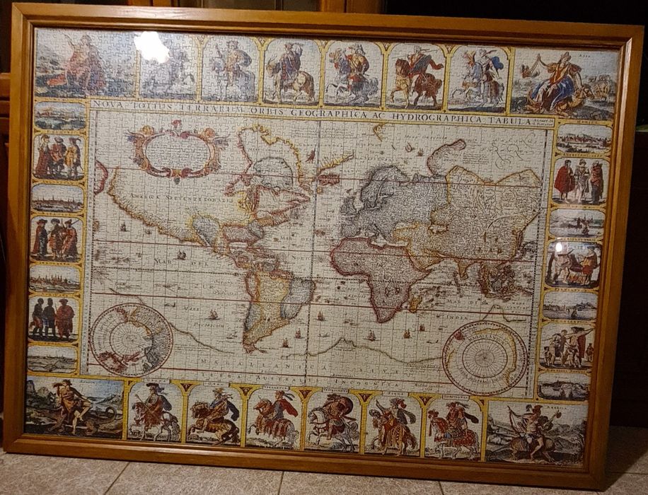 Quadro Puzzle Nova Totius Terrarum Orbis