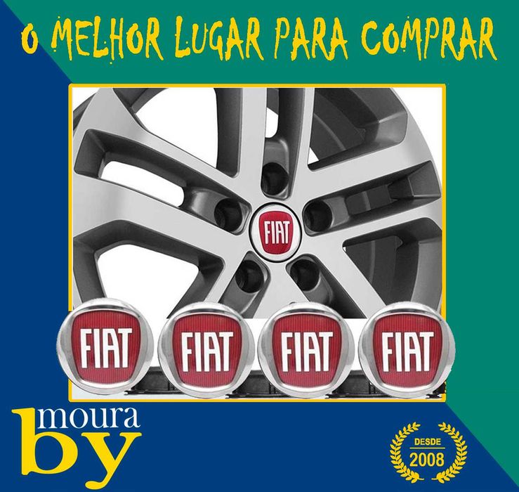Centro de roda completo Fiat ou abarth de 56mm 60mm 133mm