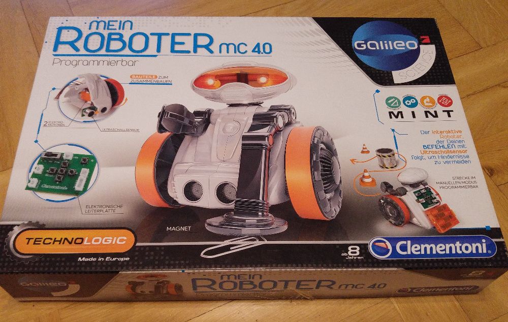 Robot programowany Clementoni Roboter mc40. Niekompletny