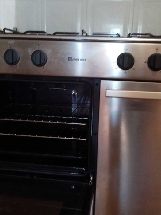 Fogão inox 4 bicos a gás - marca Meireles