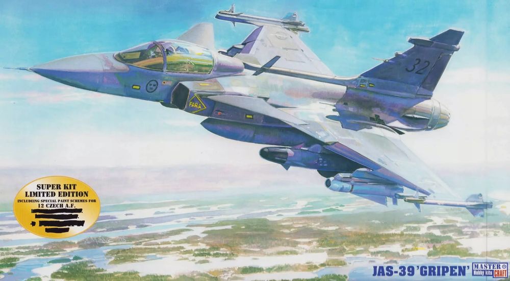 Model Samolotu Saab Jas-39 Gripen, 1:48. Mistercraft