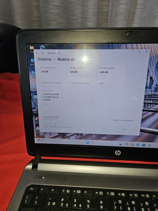 Vendo portátil HP