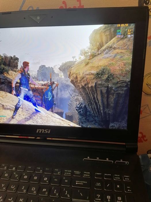 Игровой ноутбук MSI GT62VR 6RE GTX 1070, 8 GB