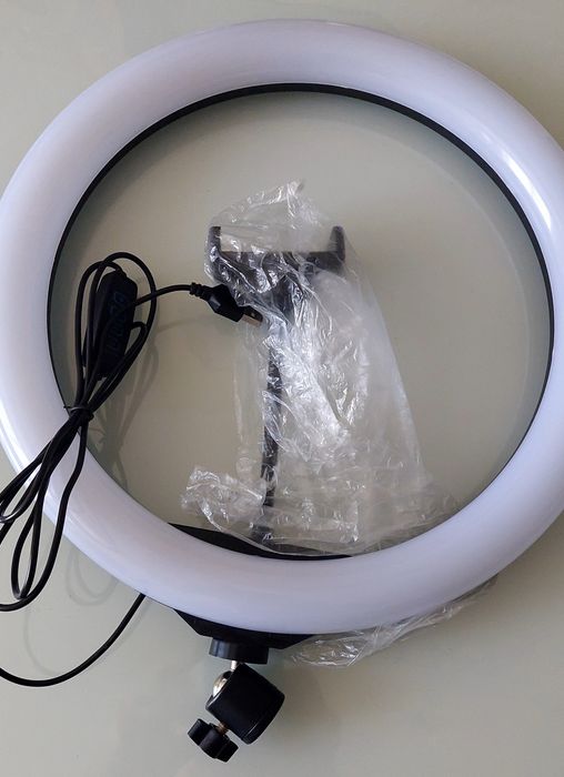 Кольцевая LED лампа для селфи 33 см с USB разъем