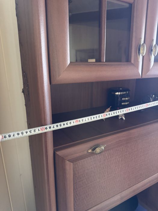 Zestaw: szafa, witryna i komoda