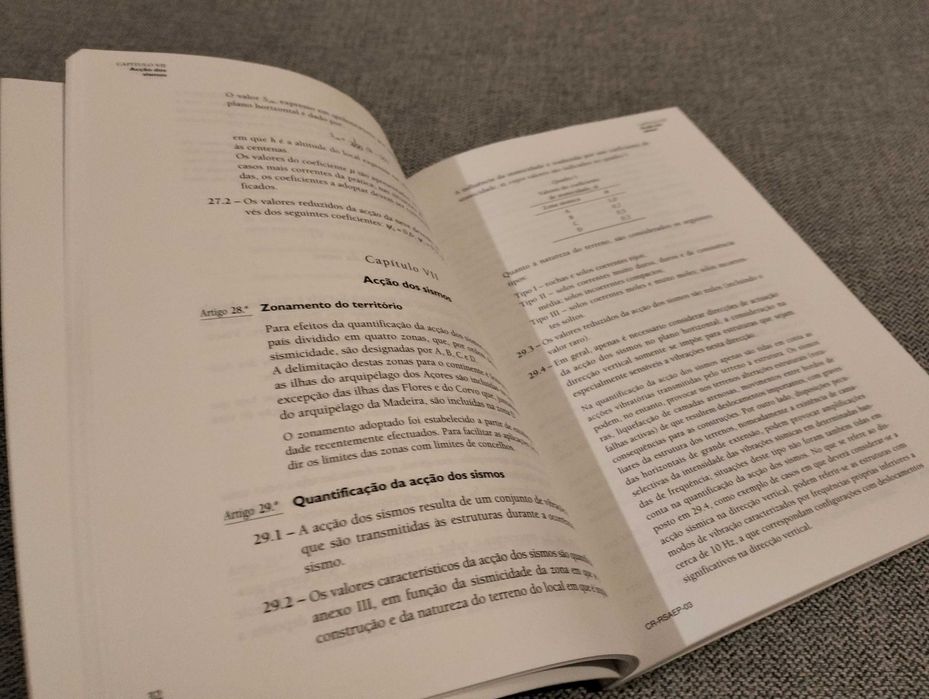 Regulamento segurança e acções para estruturas de edifícios e pontes