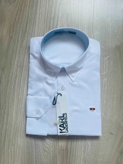 Koszula męska Karl Lagerfeld rozmiar XXXL -biała