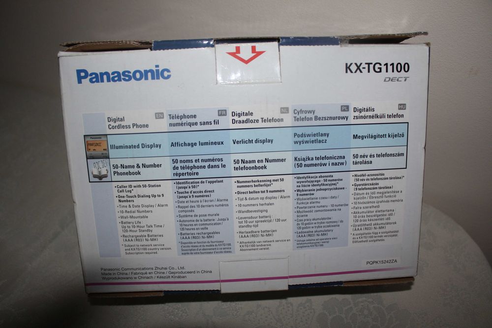 Telefon stacjonarny przenośny Panasonic KX-TGA 110 EX