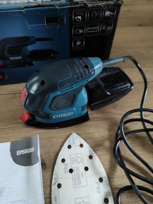 Szlifierka oscylacyjna Erbauer 150w, 2024rok