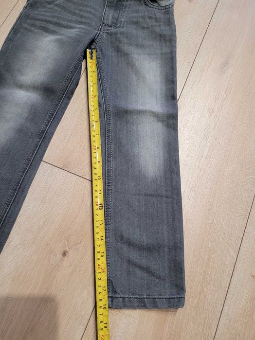 116 Spodnie jeansowe jeansy chłopięce Lidl lupilu szare