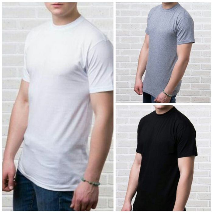 Базові футболки (біла, сіра, чорна) Туреччина. Опт та роздріб.