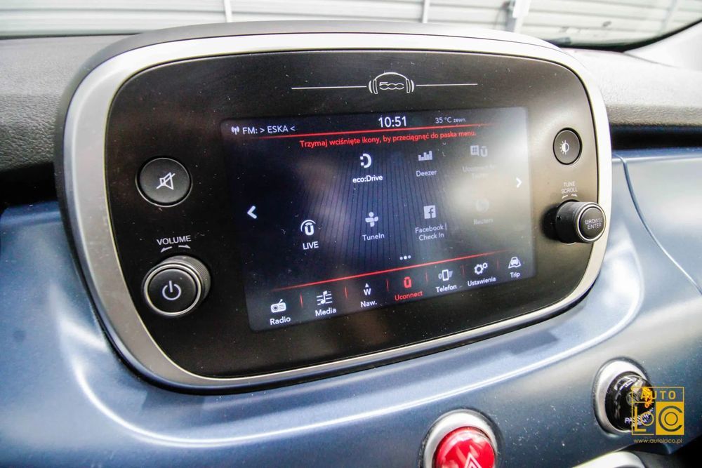 Fiat 500X Mirror + Navigacja + Klimatyzacja + Ledy + Parktronik +