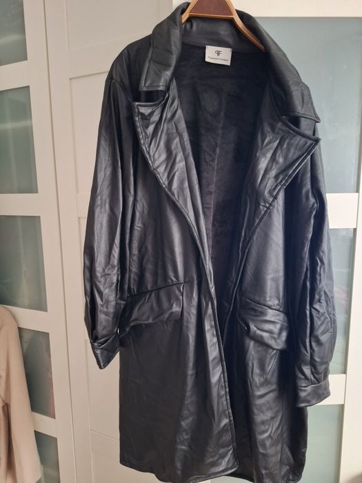 Płaszcz Paparazzi Fashion S M L XL skóra ekologiczna hit jesieni