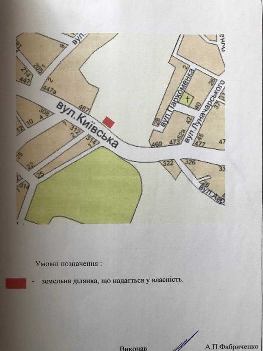 Земельні ділянки. Центральна вулиця міста Прилуки.