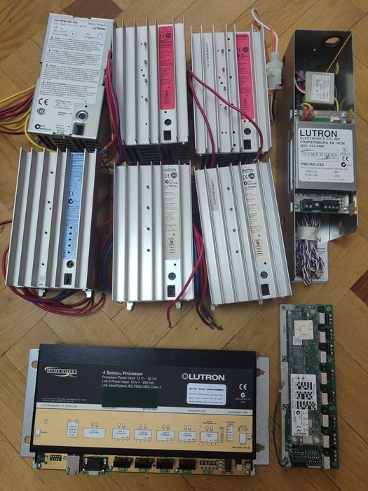 Lutron Homeworks 4 Series Processor H4P5-CE + силові пристрої