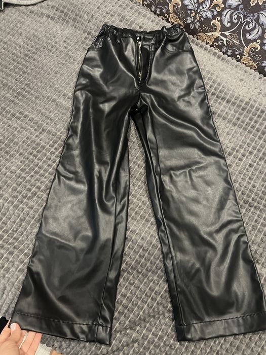 Палаццо h&m штани шкіра