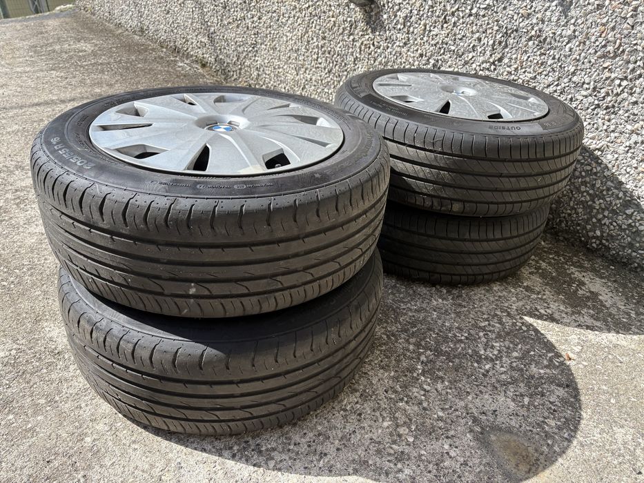 Jantes 16" BMW (F40) + Pneus Michelin/Continental Semi-Novos (205/55 R16)