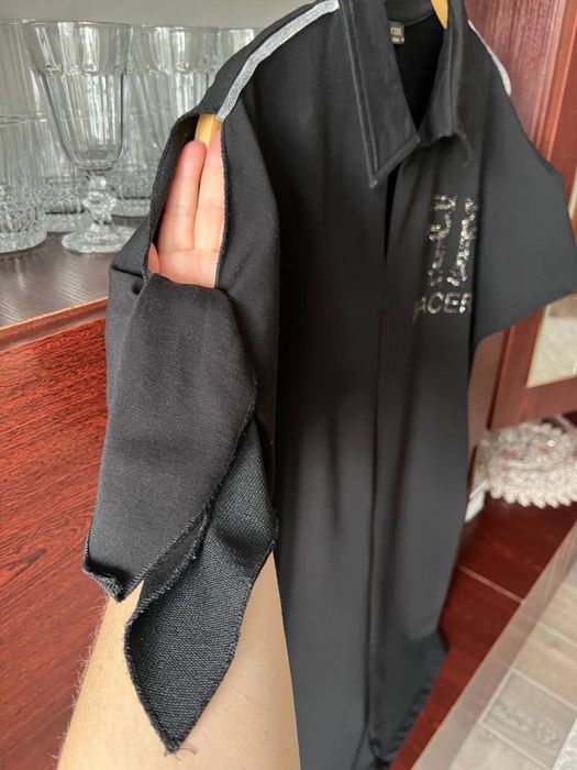 Стильна чорна сукня-поло PIACERE Limited Edition L-XL з вирізами