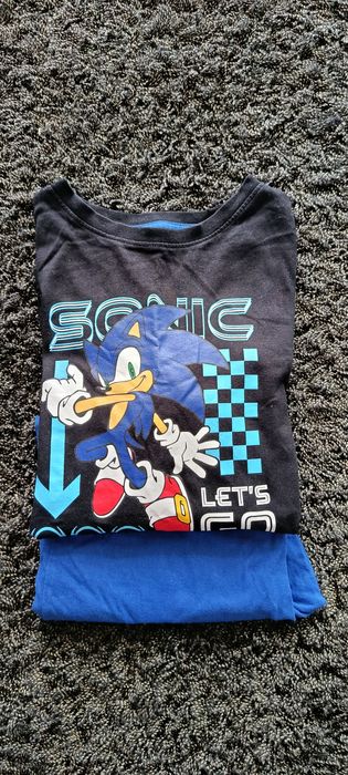 Lote 2 pijamas manga comprida 100%algodao do SONiC 10-11anos