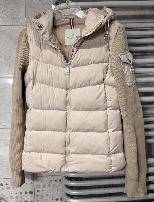 Kurtka Moncler damska rozmiar 1 (S/M) beżowa