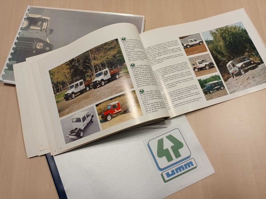 Maquetes do derradeiro catálogo UMM