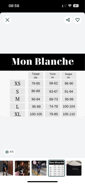 Сукня Mon Blanche