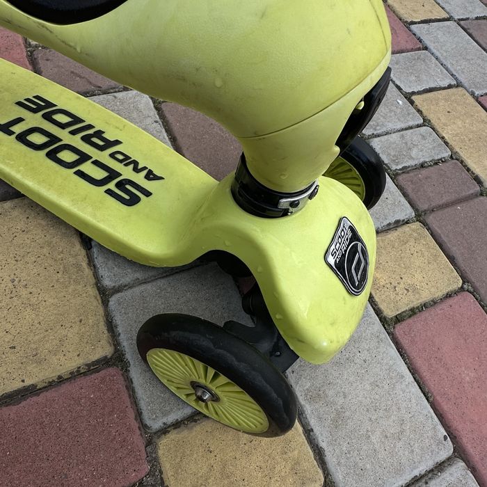 Cамокат Scoot and Ride 2 в 1 Highwaykick Lemon беговел