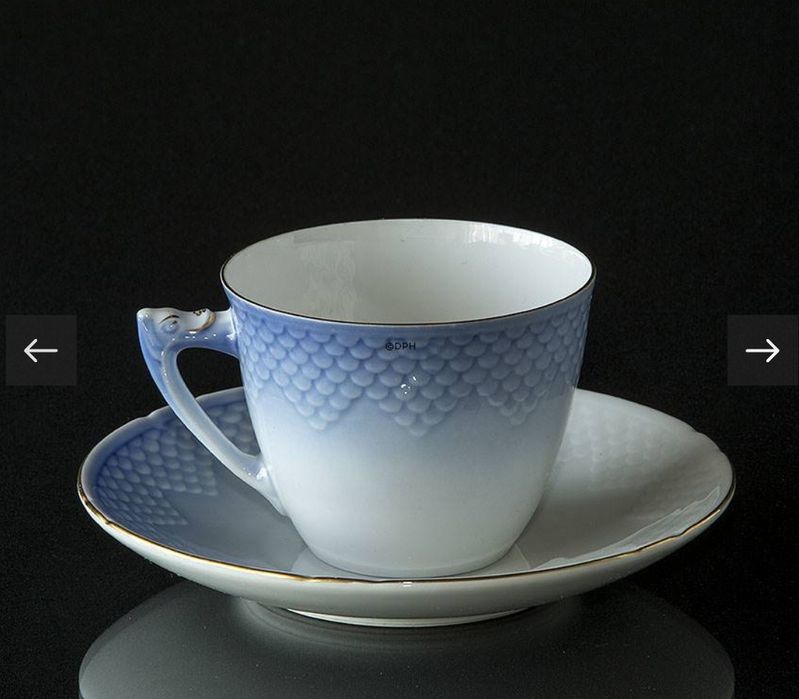 Тарелка чашка набор Royal Copenhagen Роял Копенгаген посуда фарфор