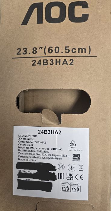 Monitor AOC 23.8" 120Hz