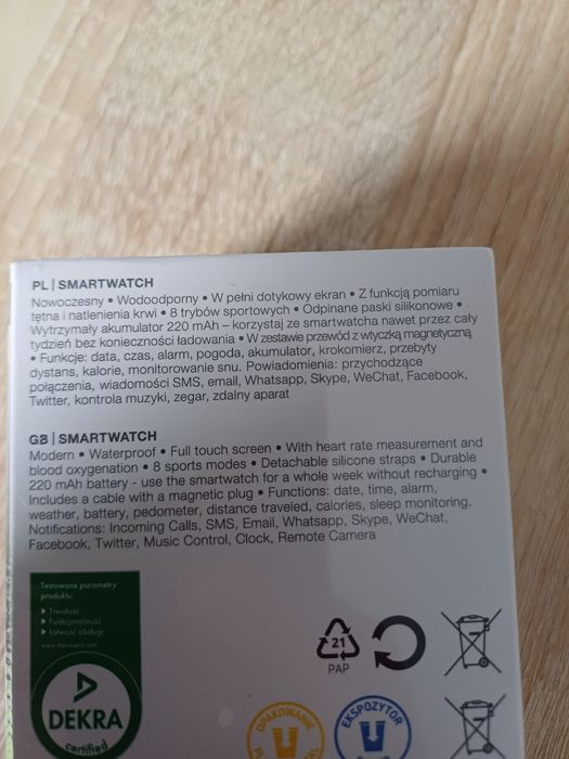 SmartWatch Hykker Inteligentny Zegarek