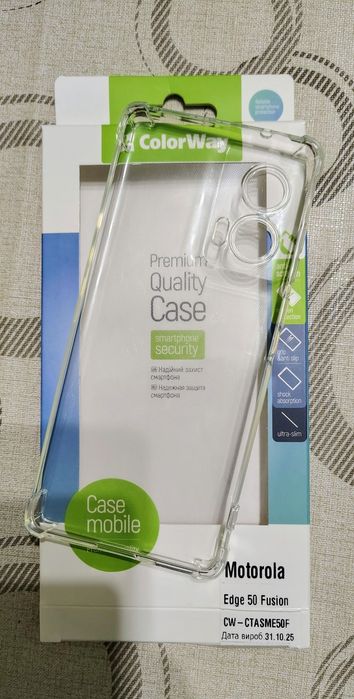 Чохол ( Бампер )COLORWAY до Motorola Edge 50 Fusion TPU AntiShock Clea